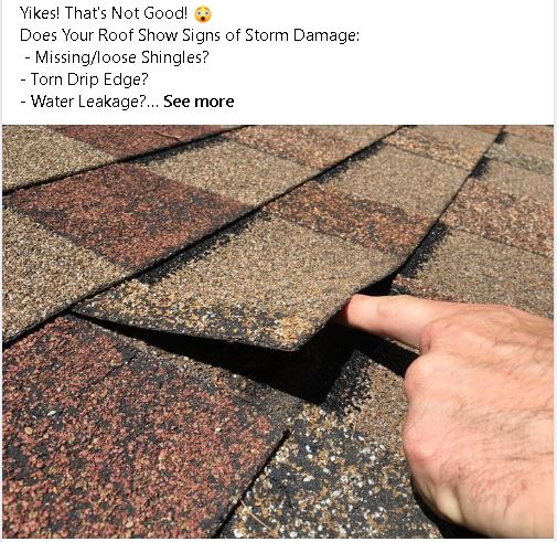 Social Media Tips For Roofers - Example