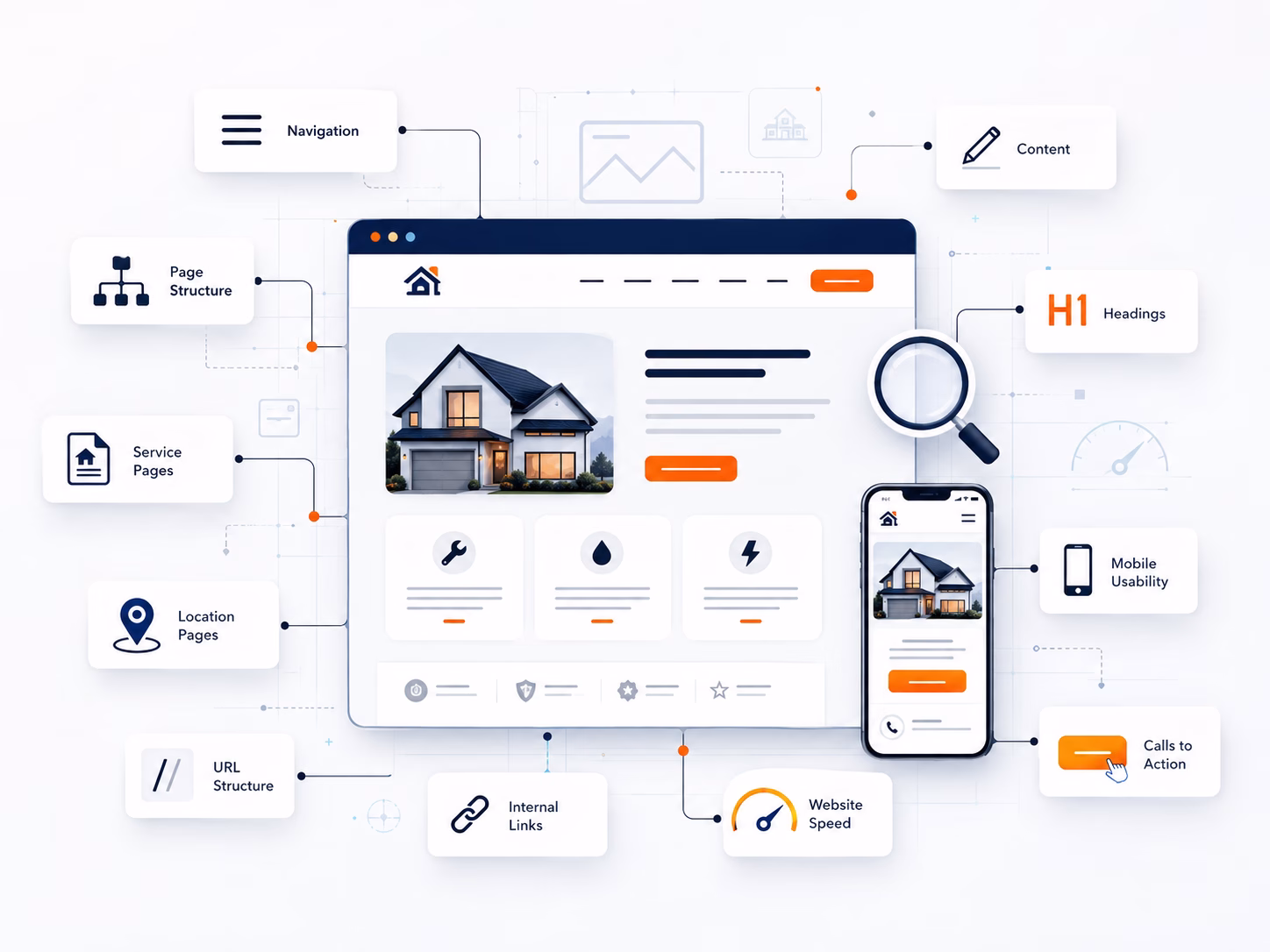 Home service Website SEO Structure