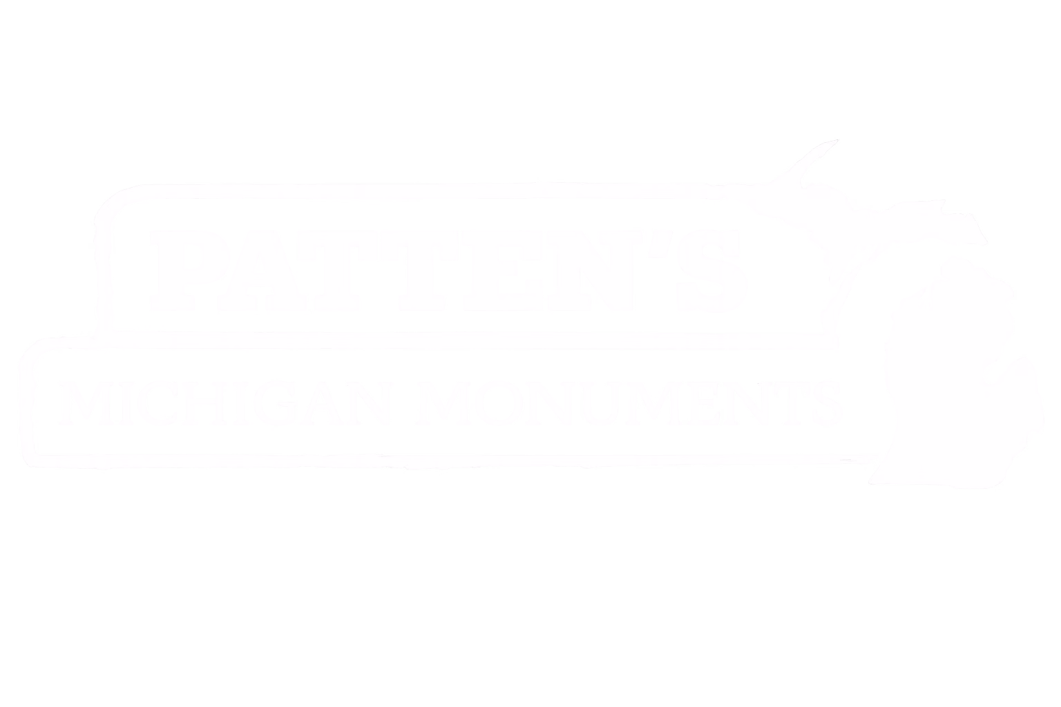 Patten Monument Company white Logo