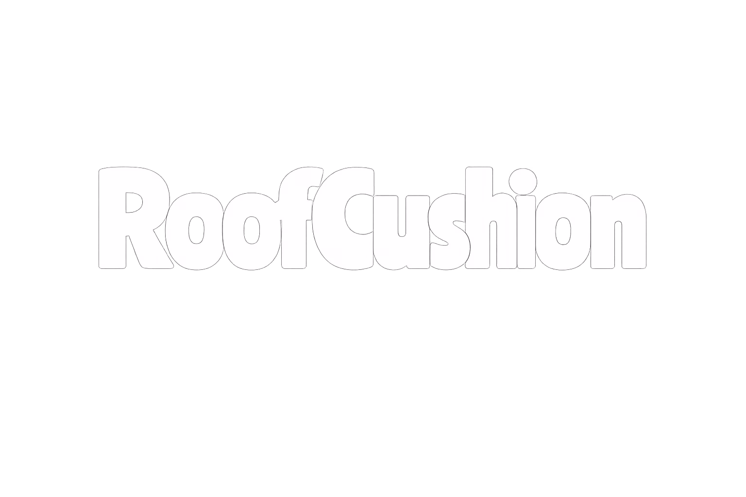 Roof Cushion White Logo